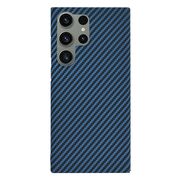 Husa pentru  Samsung Galaxy S24 Ultra CarbonFiber UltraSlim, Lightweight, albastru