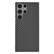 Husa pentru  Samsung Galaxy S24 Ultra CarbonFiber UltraSlim, Lightweight, negru