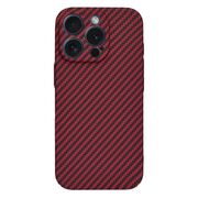 Husa pentru  iPhone 13 Pro CarbonFiber UltraSlim, Lightweight, rosu
