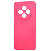 Husa pentru  Xiaomi Redmi 14C Liquid Silicone, subțire, captusita cu microfibra, anti amprentă, protectie cameră foto, fucsia