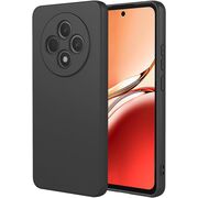 Husa pentru  Xiaomi Redmi 14C Liquid Silicone, subțire, captusita cu microfibra, anti amprentă, protectie cameră foto, negru