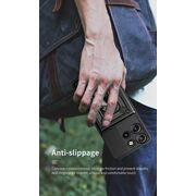 Husa pentru  Motorola Edge 50 Neo Ring Armor Kickstand Tough Rugged Cover cu protectie camera, verde