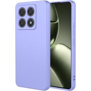 Husa pentru  Xiaomi 14T Pro Liquid Silicone, subțire, captusita cu microfibra, anti amprentă, protectie cameră foto, movlavanda