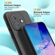 Husa pentru  Oppo A40 Liquid Silicone, subțire, captusita cu microfibra, anti amprentă, protectie cameră foto, mov