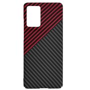 Husa pentru  Motorola Moto G85 CarbonFiber UltraSlim, Lightweight, rosu inchis