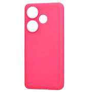 Husa pentru  Poco F6 Liquid Silicone, subțire, captusita cu microfibra, anti amprentă, protectie cameră foto, fucsia