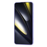 Husa pentru  Poco F6 Liquid Silicone, subțire, captusita cu microfibra, anti amprentă, protectie cameră foto, lavanda