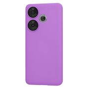 Husa pentru  Poco F6 Liquid Silicone, subțire, captusita cu microfibra, anti amprentă, protectie cameră foto, mov