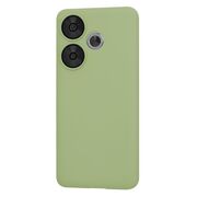 Husa pentru  Poco F6 Liquid Silicone, subțire, captusita cu microfibra, anti amprentă, protectie cameră foto, verde