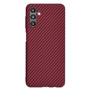 Husa pentru  Samsung Galaxy A13 5G CarbonFiber UltraSlim, Lightweight, rosu