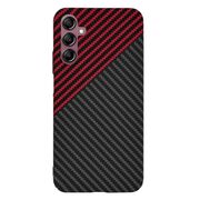 Husa pentru  Samsung Galaxy A14 4G, 5G CarbonFiber UltraSlim, Lightweight, rosu inchis