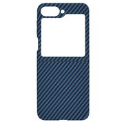 Husa pentru  Samsung Galaxy Z Flip 6 CarbonFiber UltraSlim, Lightweight, albastru