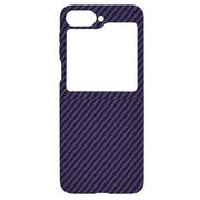 Husa pentru  Samsung Galaxy Z Flip 6 CarbonFiber UltraSlim, Lightweight, mov