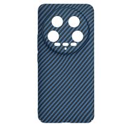 Husa pentru  Xiaomi 14 Ultra CarbonFiber UltraSlim, Lightweight, albastru
