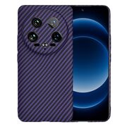 Husa pentru  Xiaomi 14 Ultra CarbonFiber UltraSlim, Lightweight, mov