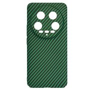 Husa pentru  Xiaomi 14 Ultra CarbonFiber UltraSlim, Lightweight, verde