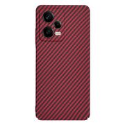 Husa pentru  Xiaomi Redmi Note 12 Pro CarbonFiber UltraSlim, Lightweight, rosu