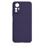Husa pentru  Xiaomi Redmi Note 12S 4G CarbonFiber UltraSlim, Lightweight, mov