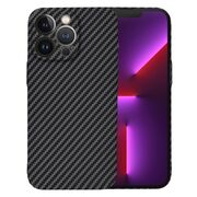 Husa pentru  iPhone 13 Pro CarbonFiber UltraSlim, Lightweight, negru