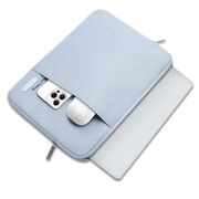 Husă Laptop 13-14" Slim SoftTouch – Design Elegant, Protecție Premium, Compartiment Accesorii, Ideală pentru MacBook, ASUS, Lenovo, HP, Dell, winter blue