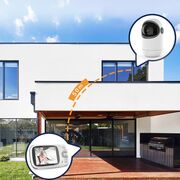 Video Baby Monitor cu Cameră și Audio - Monitor Digital Wireless 2.4Ghz, PTZ, Ecran 3.2 inch, Monitorizare Temperatură, VOX, Funcție Talk Back, Viziune Nocturnă, cantece de leagan, alb
