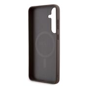 Husa pentru  Samsung Galaxy S24+ Plus Guess - 4G Collection Leather MagSafe - maro