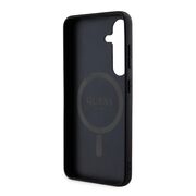 Husa pentru  Samsung Galaxy S24+ Plus Guess - 4G Collection Leather MagSafe - negru