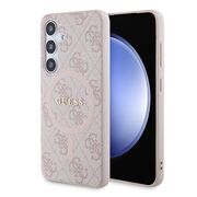 Husa pentru  Samsung Galaxy S24+ Plus Guess - 4G Collection Leather MagSafe - roz