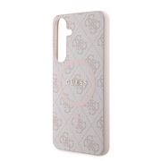 Husa pentru  Samsung Galaxy S24+ Plus Guess - 4G Collection Leather MagSafe - roz