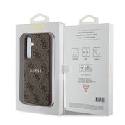 Husa pentru  Samsung Galaxy S24 Guess - 4G Collection Leather MagSafe - maro