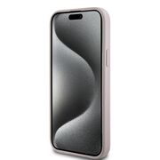 Husa pentru  iPhone 15 Guess - 4G Collection Leather MagSafe - roz
