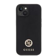 Husa pentru  iPhone 15 Guess- Strass Metal - negru