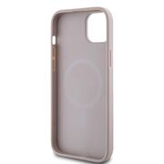 Husa pentru  iPhone 15 Plus Guess - 4G Collection Leather MagSafe - roz