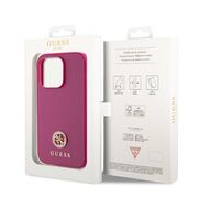 Husa pentru  iPhone 15 Pro Guess- Strass Metal - roz