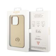 Husa pentru  iPhone 15 Pro Max Guess- Strass Metal - auriu