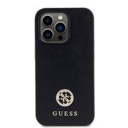 Husa pentru  iPhone 15 Pro Max Guess- Strass Metal - negru