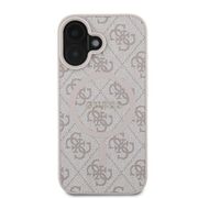Husa pentru  iPhone 16 Guess - 4G Ring Classic MagSafe - roz