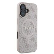 Husa pentru  iPhone 16 Guess - 4G Ring Classic MagSafe - roz