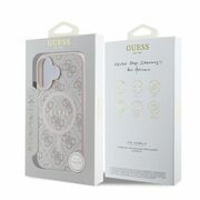 Husa pentru  iPhone 16 Guess - 4G Ring Classic MagSafe - roz