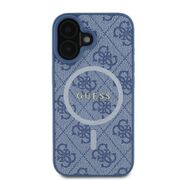 Husa pentru  iPhone 16 Plus Guess - 4G Ring Classic MagSafe - albastru