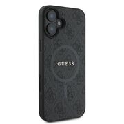 Husa pentru  iPhone 16 Plus Guess - 4G Ring Classic MagSafe - negru