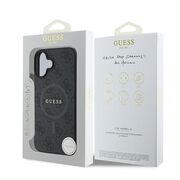 Husa pentru  iPhone 16 Plus Guess - 4G Ring Classic MagSafe - negru