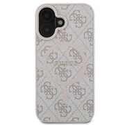 Husa pentru  iPhone 16 Plus Guess - 4G Ring Classic MagSafe - roz