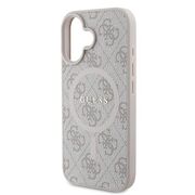 Husa pentru  iPhone 16 Plus Guess - 4G Ring Classic MagSafe - roz