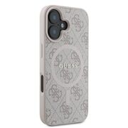 Husa pentru  iPhone 16 Plus Guess - 4G Ring Classic MagSafe - roz
