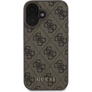 Husa pentru  iPhone 16 Plus Guess - Hardcase 4G Classic - maro