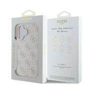 Husa pentru  iPhone 16 Plus Guess - Hardcase 4G Classic - roz