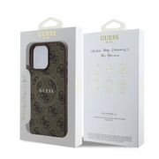 Husa pentru  iPhone 16 Pro Max Guess - 4G Ring Classic MagSafe - maro