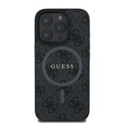Husa pentru  iPhone 16 Pro Max Guess - 4G Ring Classic MagSafe - negru