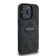 Husa pentru  iPhone 16 Pro Max Guess - 4G Ring Classic MagSafe - negru